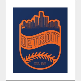 Detroit Baseball 01 Posters and Art